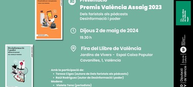 Presentació: Premis València Assaig 2023