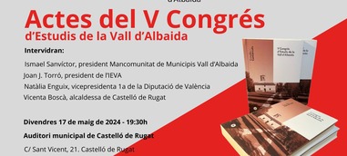 Presentació: V Congrés d'Estudis de la Vall d'Albaida